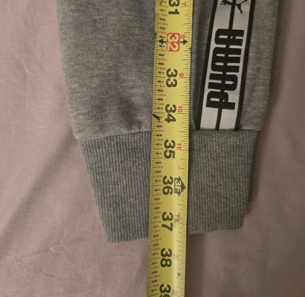 ​PUMA Gray Logo Tape Joggers